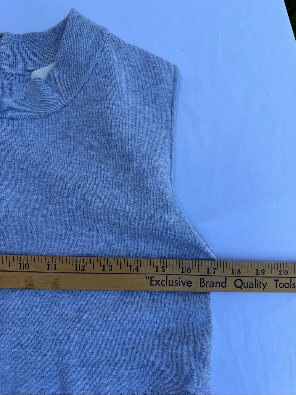 Ripe Sz L Maternity Light Gray Sleeveless Knit Midi Dress - Picture 7 of 8